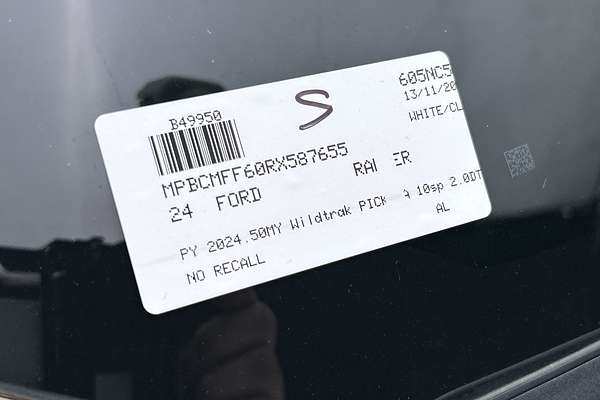 2024 Ford Ranger Wildtrak 4X4 L