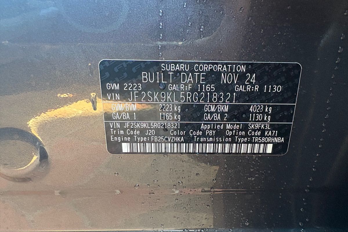 2024 Subaru Forester 2.5i Luxury Special Edition S5