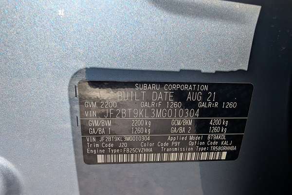 2021 Subaru Outback MY21