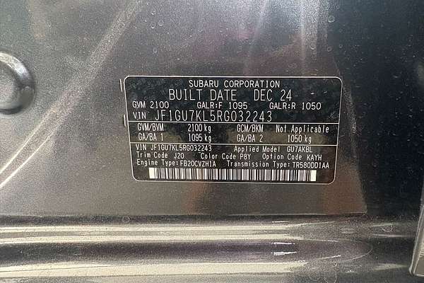 2025 Subaru Impreza 2.0L G6