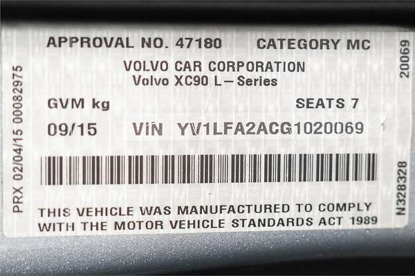 2015 Volvo XC90 T6 Inscription