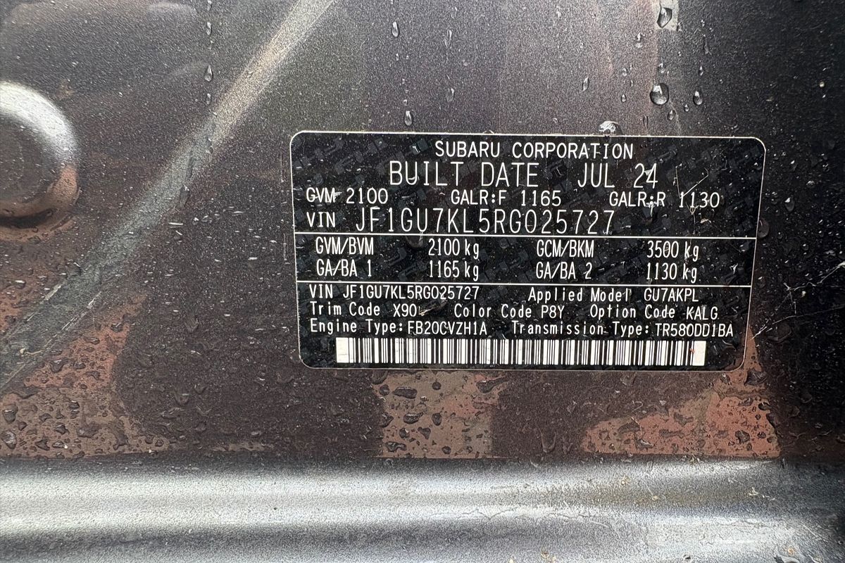2024 Subaru Crosstrek 2.0R G6X