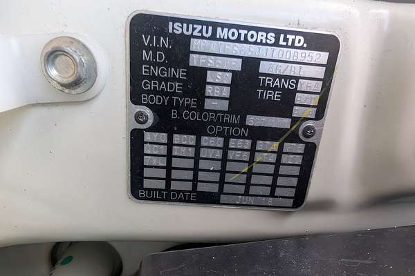 2018 Isuzu D-MAX TF MY18
