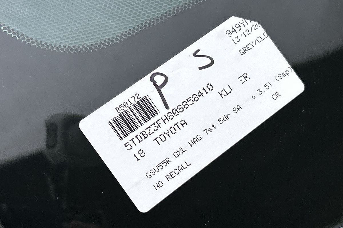 2018 Toyota Kluger GXL GSU55R