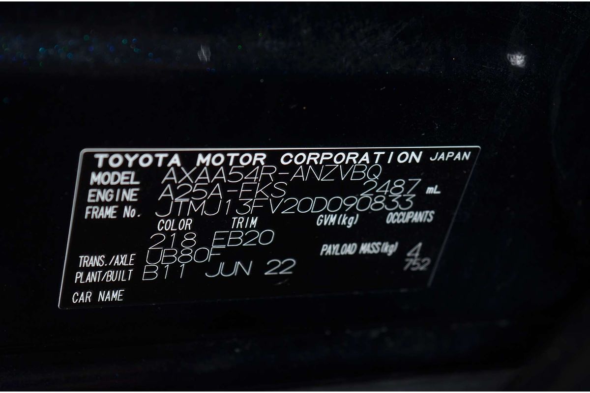 2022 Toyota RAV4 Edge AXAA54R