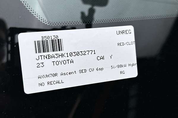 2023 Toyota Camry Ascent AXVH70R