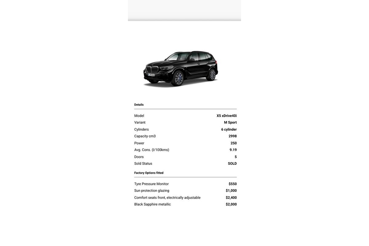 2021 BMW X5 xDrive40i M Sport G05