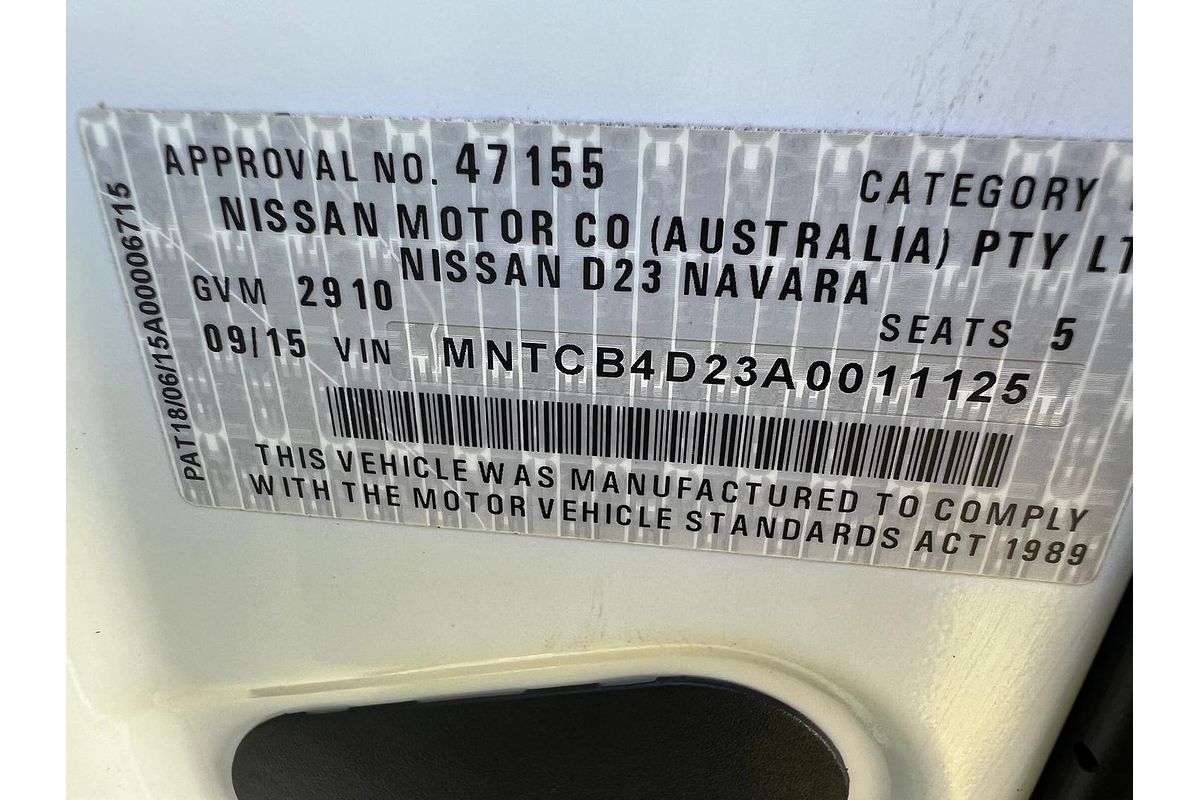 2015 Nissan Navara ST-X D23 4X4