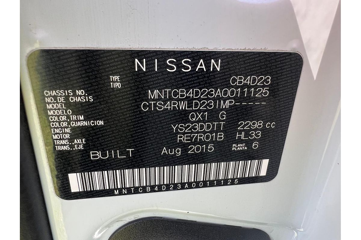 2015 Nissan Navara ST-X D23 4X4