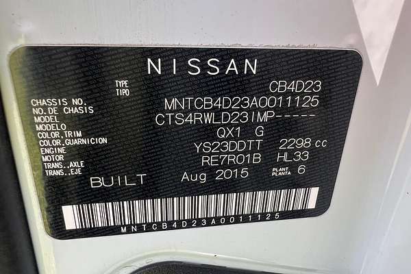 2015 Nissan Navara ST-X D23 4X4