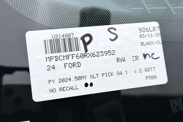 2024 Ford Ranger XLT 4X4 2.0L