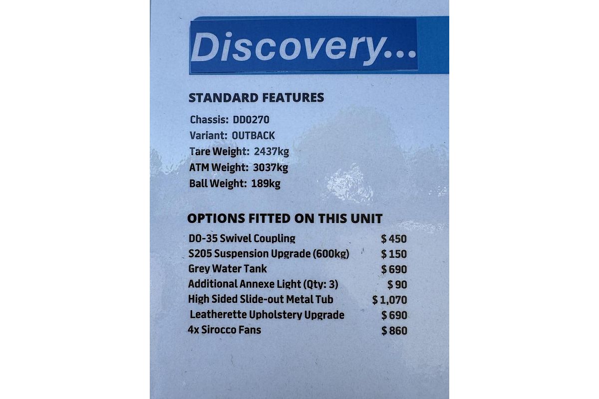 2025 Jayco Discovery 19.61-2.Dy-My25