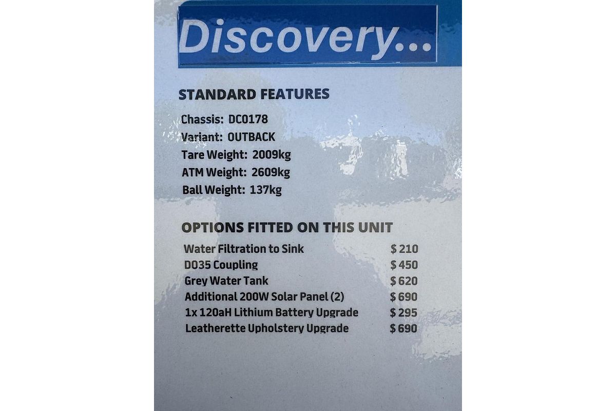 2025 Jayco Discovery 17.55-8.Ob.Dy-My25