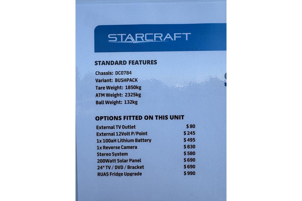 2025 Jayco Starcraft 17.58-3.Bp.Sc-My25