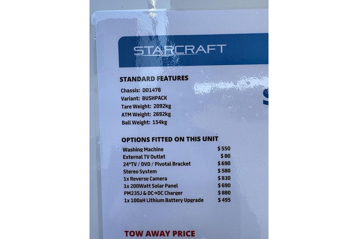 2025 Jayco Starcraft 19.61-3.Bp.Sc-My25