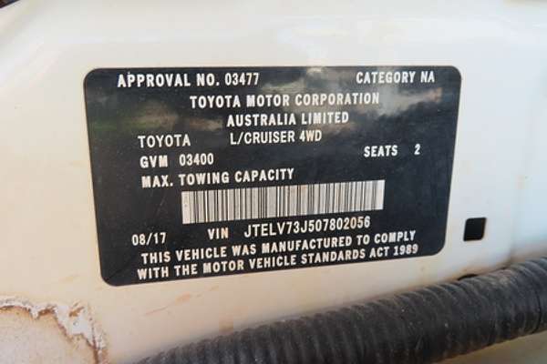 2017 Toyota Landcruiser GXL VDJ79R 4X4