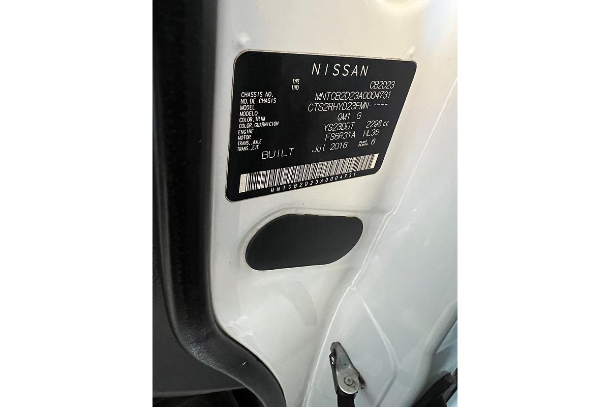 2017 Nissan Navara RX D23 Series 2 Rear Wheel Drive