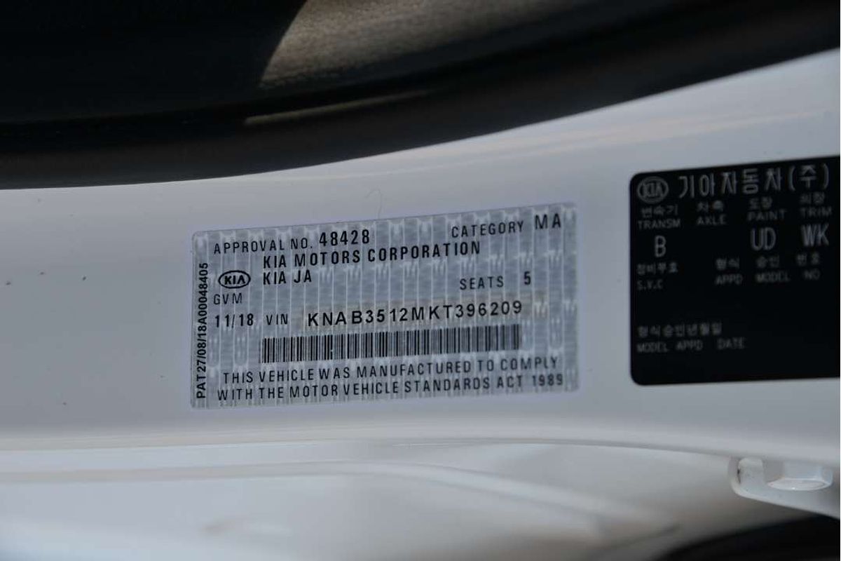2018 Kia PICANTO AO Edition JA