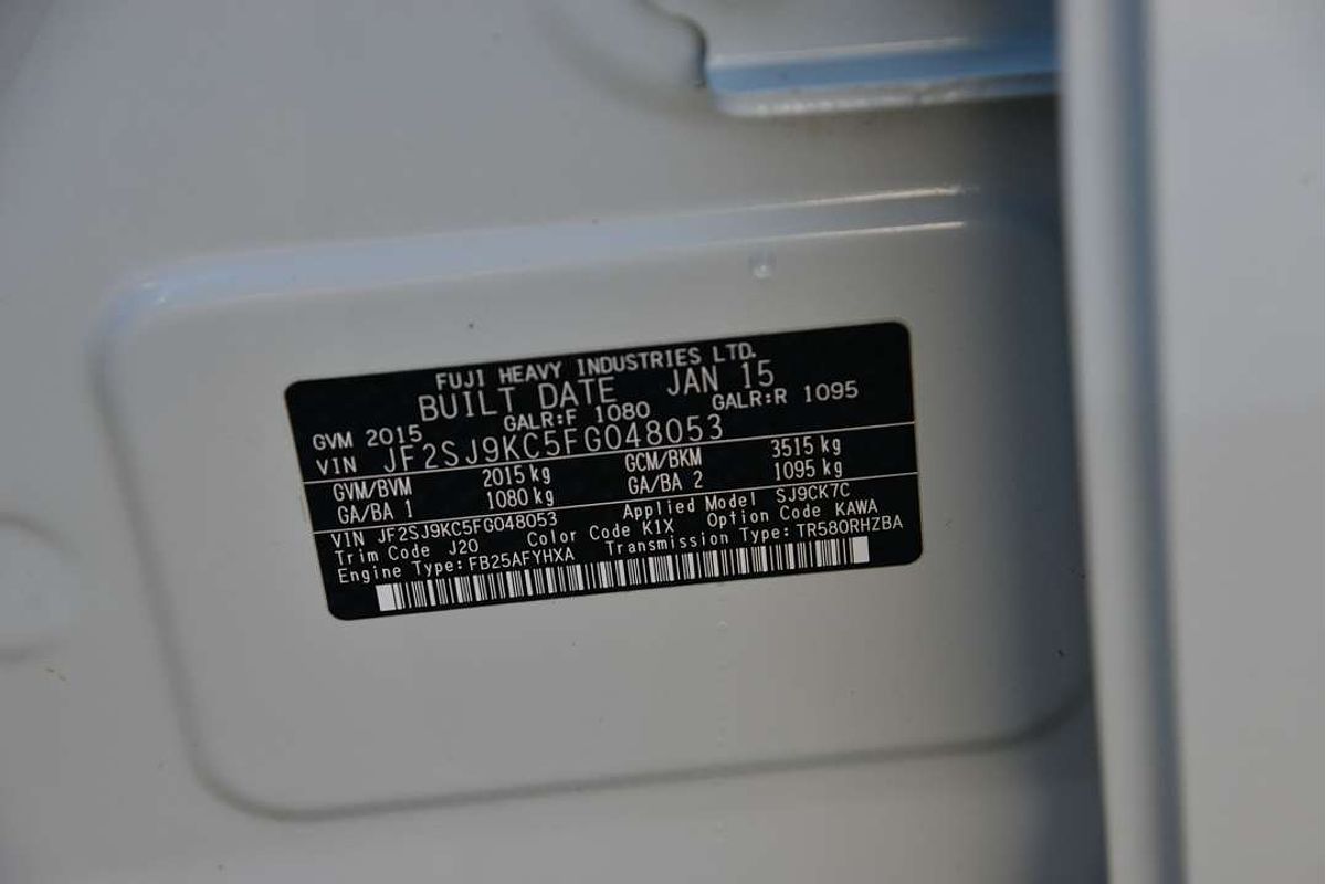 2015 Subaru FORESTER 2.5i-L S4