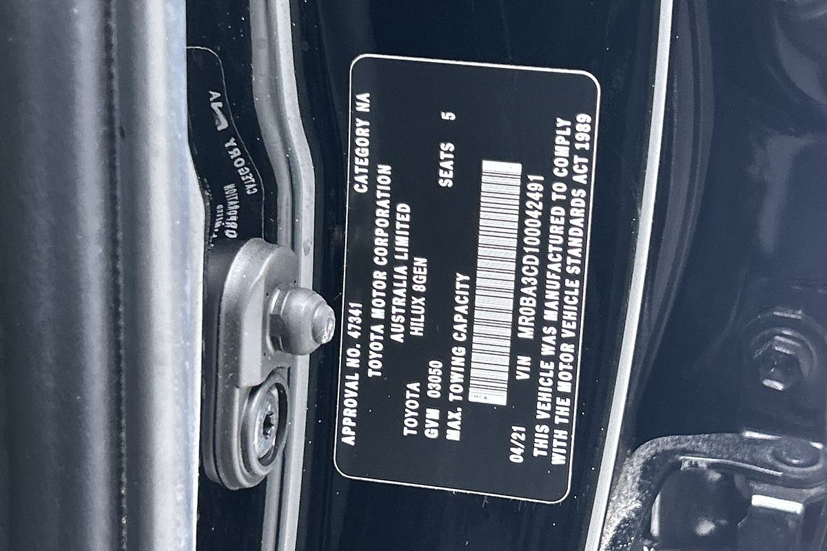 2021 Toyota Hilux SR5 GUN126R 4X4