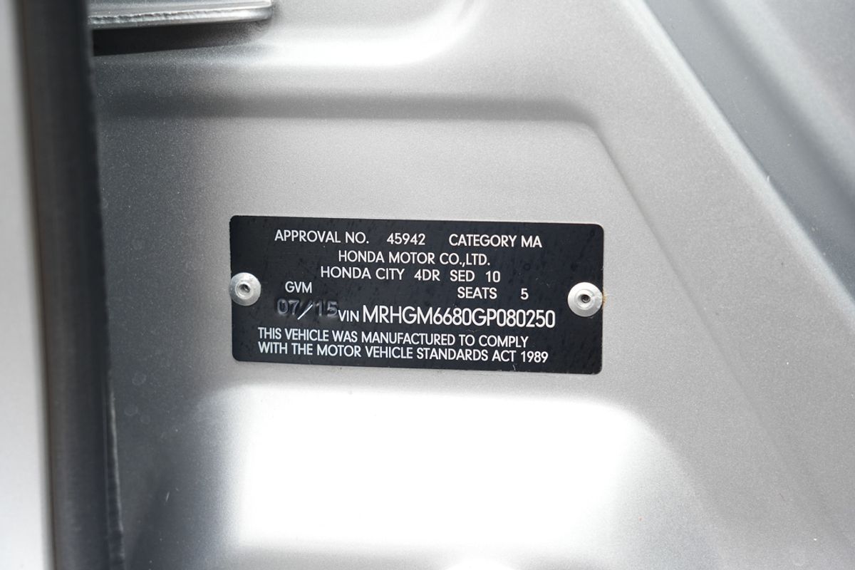 2015 Honda City VTi-L GM