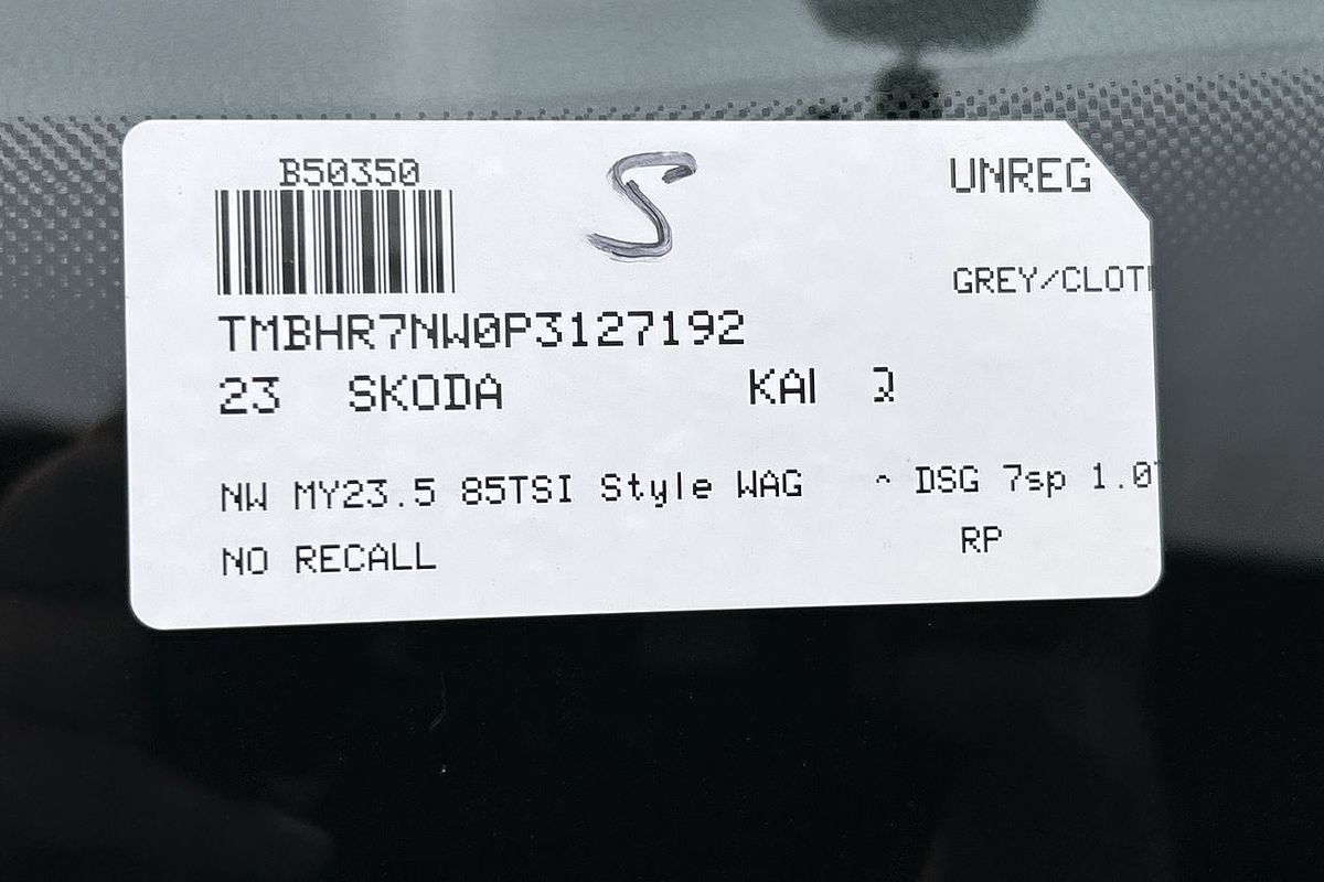 2023 SKODA Kamiq 85TSI Style NW