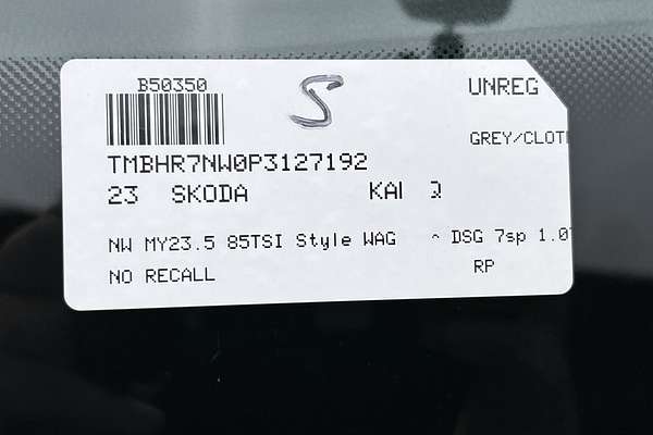 2023 SKODA Kamiq 85TSI Style NW