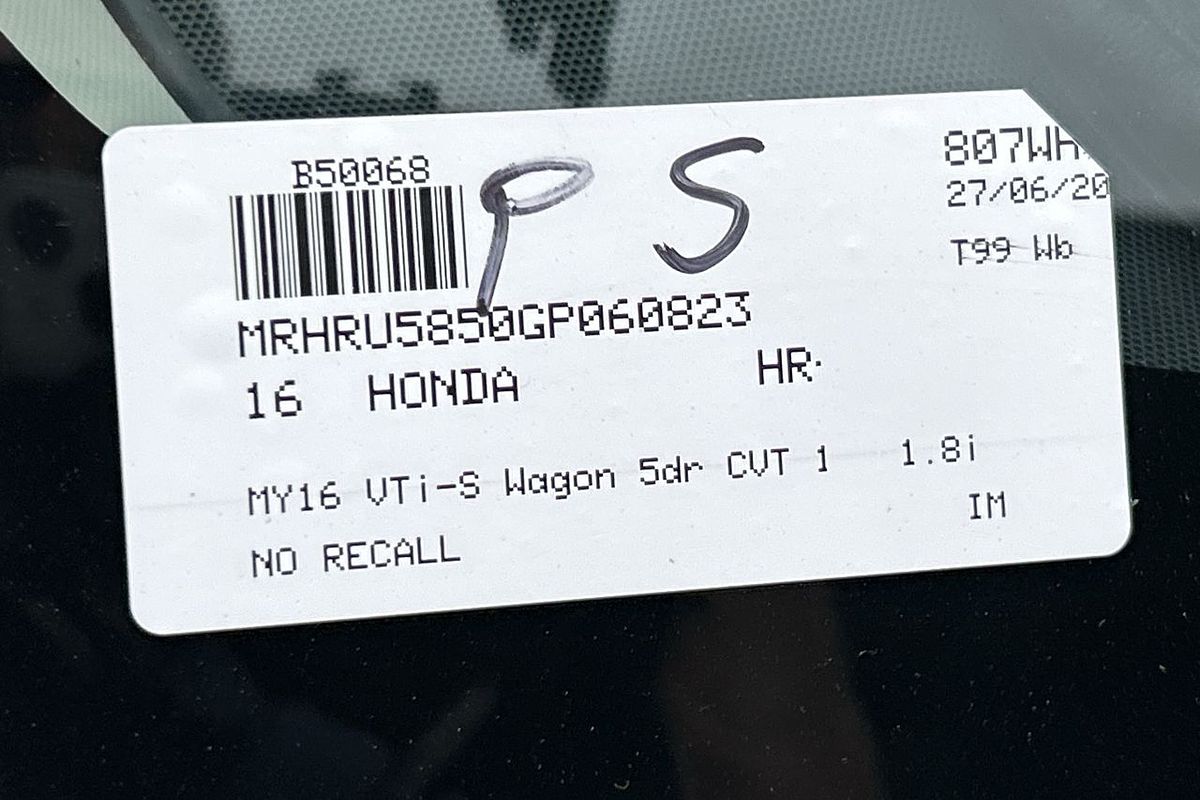 2016 Honda HR-V VTi-S