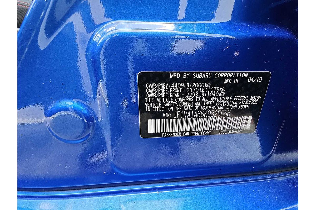 2019 Subaru WRX VA
