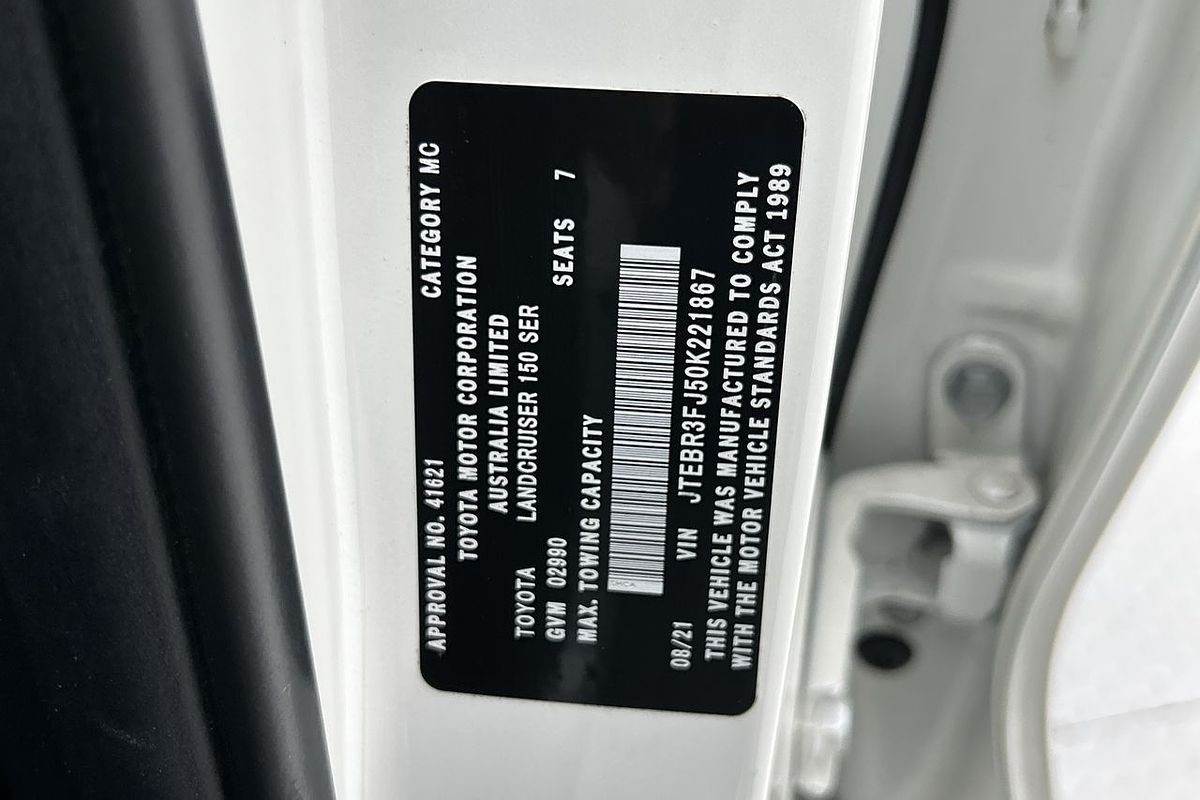 2021 Toyota Landcruiser Prado GXL GDJ150R