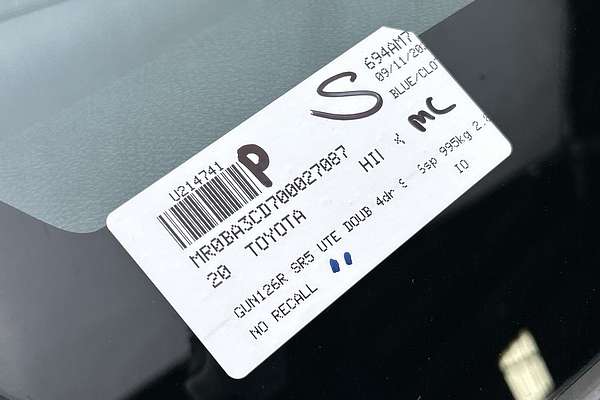 2020 Toyota Hilux SR5 GUN126R 4X4