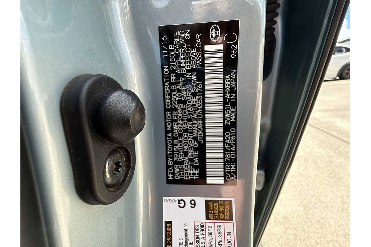 2017 Toyota Prius Two Eco