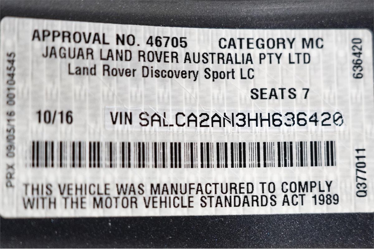 2016 Land Rover Discovery Sport TD4 150 SE L550