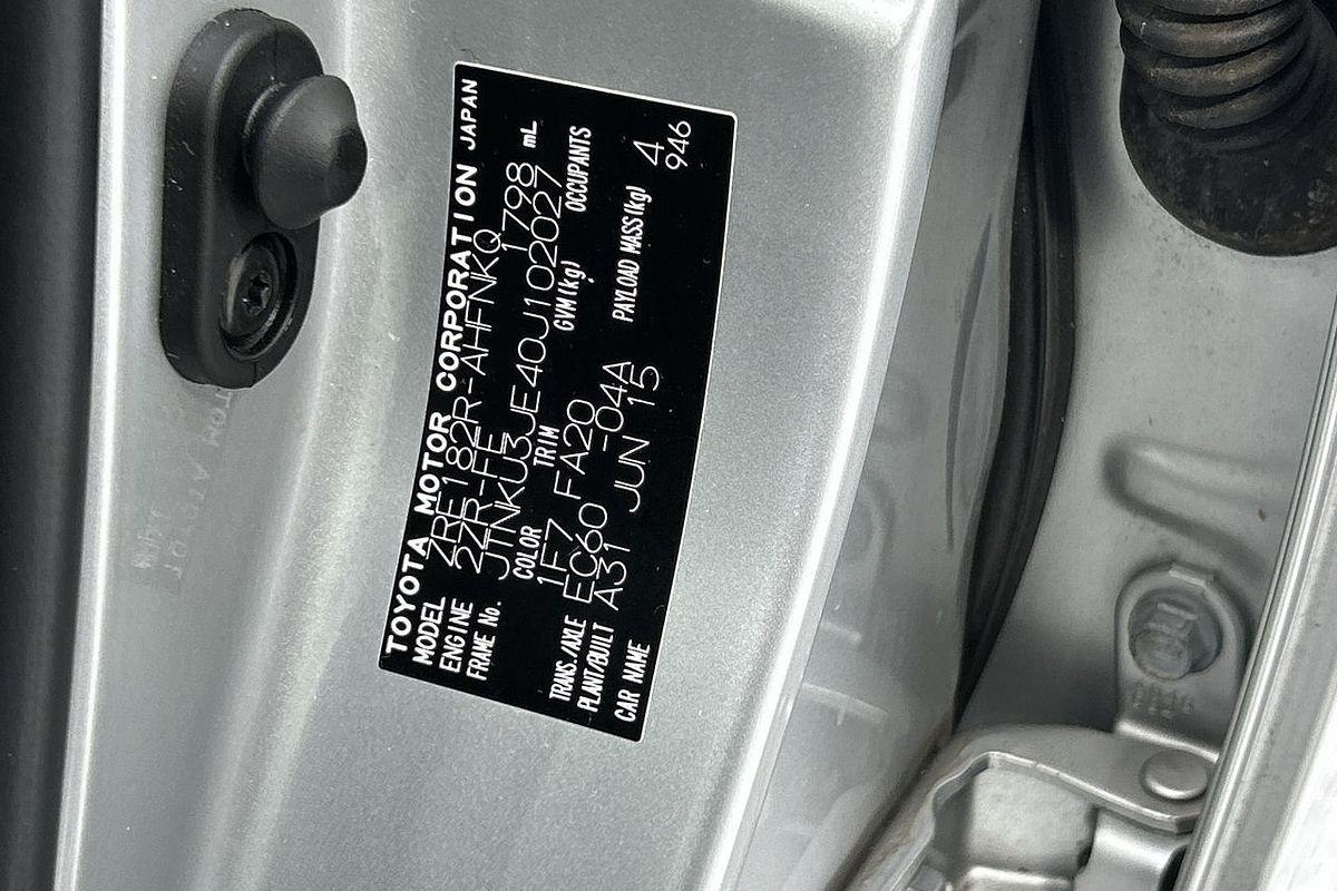 2015 Toyota Corolla Ascent Sport ZRE182R