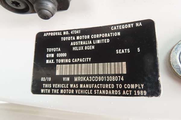 2019 Toyota Hilux SR GUN126R 4X4