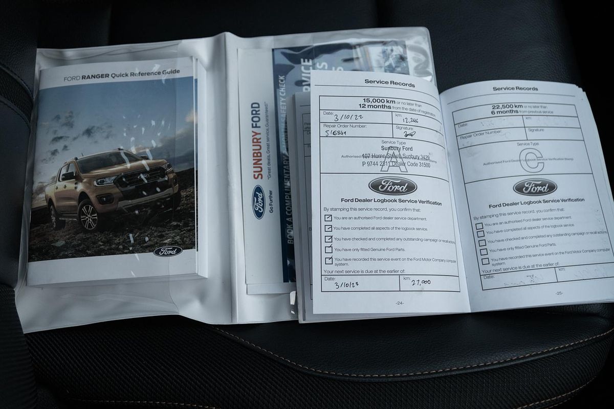2022 Ford Ranger Wildtrak PX MkIII 4X4 2.0L