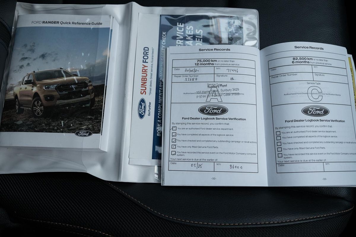 2022 Ford Ranger Wildtrak PX MkIII 4X4 2.0L