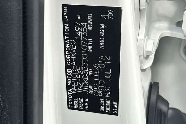 2014 Toyota Prius C i-Tech NHP10R