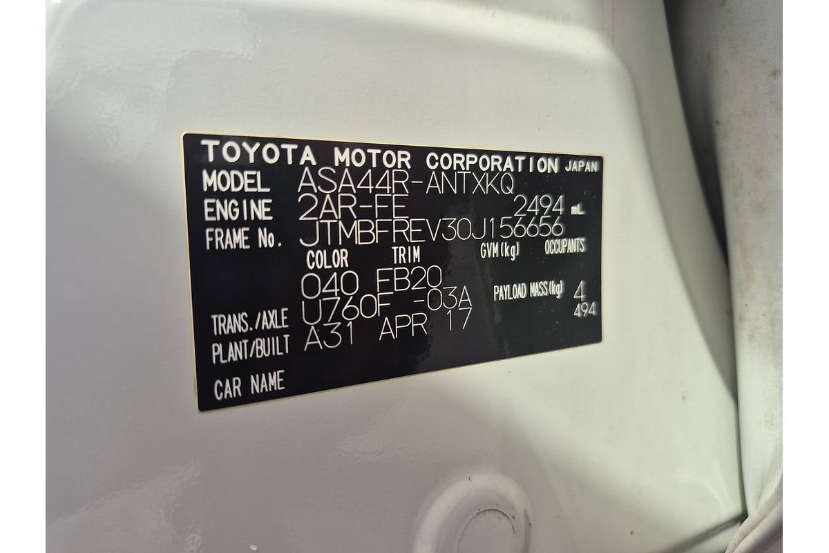 2017 Toyota RAV4 ASA44R MY17