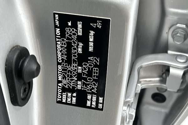 2022 Toyota Corolla Ascent Sport Hybrid ZWE211R