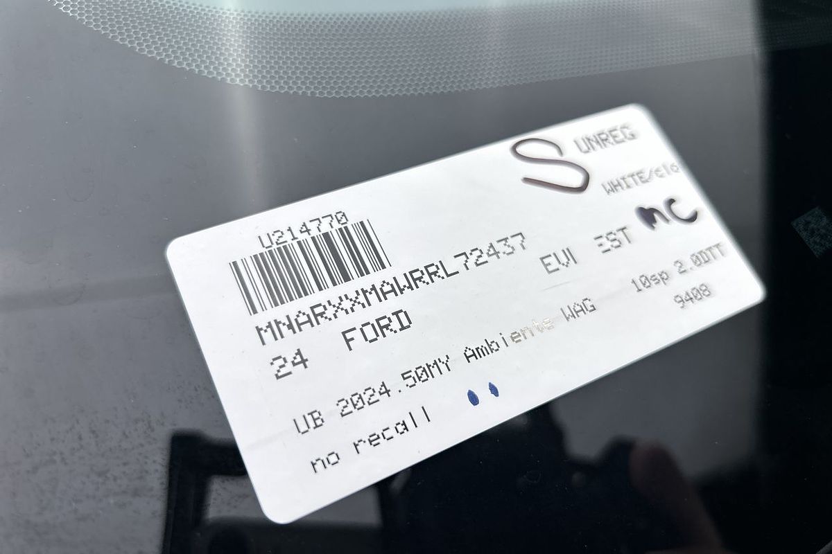 2024 Ford Everest Ambiente 2.0L