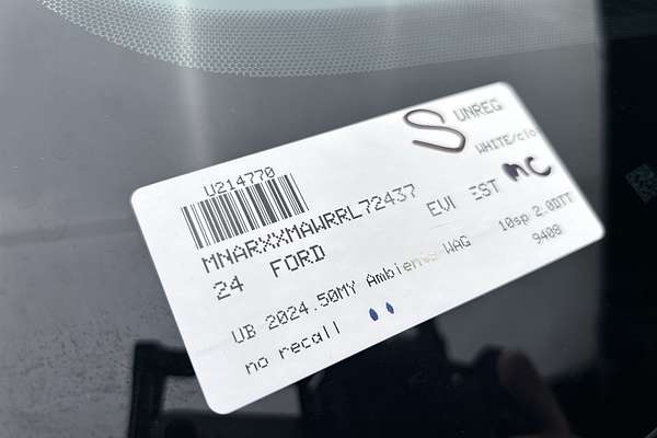 2024 Ford Everest Ambiente 2.0L