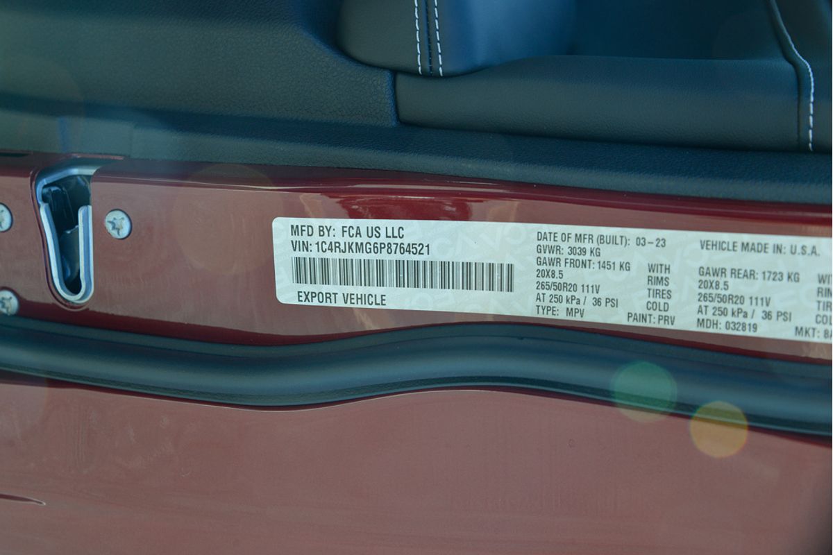 2023 Jeep Grand Cherokee Overland WL