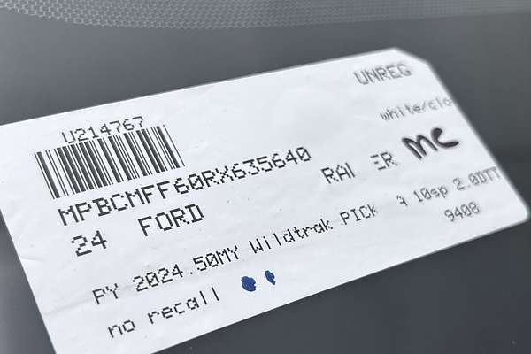 2024 Ford Ranger Wildtrak 4X4 2.0L