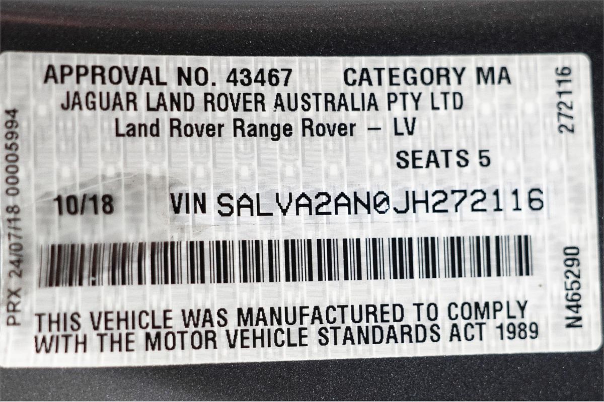 2018 Land Rover Range Rover Evoque TD4 110kW SE Dynamic L538