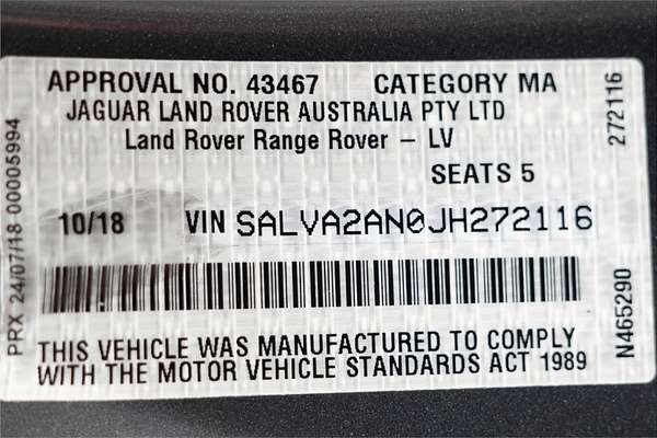 2018 Land Rover Range Rover Evoque TD4 110kW SE Dynamic L538