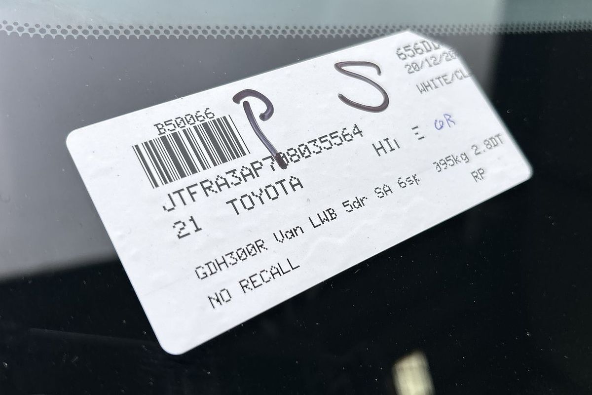 2021 Toyota Hiace GDH300R LWB