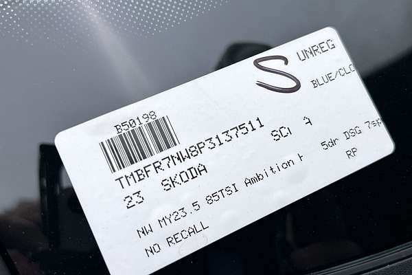 2023 SKODA Scala 85TSI Ambition NW
