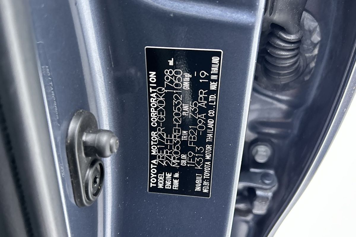 2019 Toyota Corolla Ascent ZRE172R