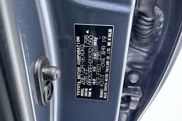 2019 Toyota Corolla Ascent ZRE172R